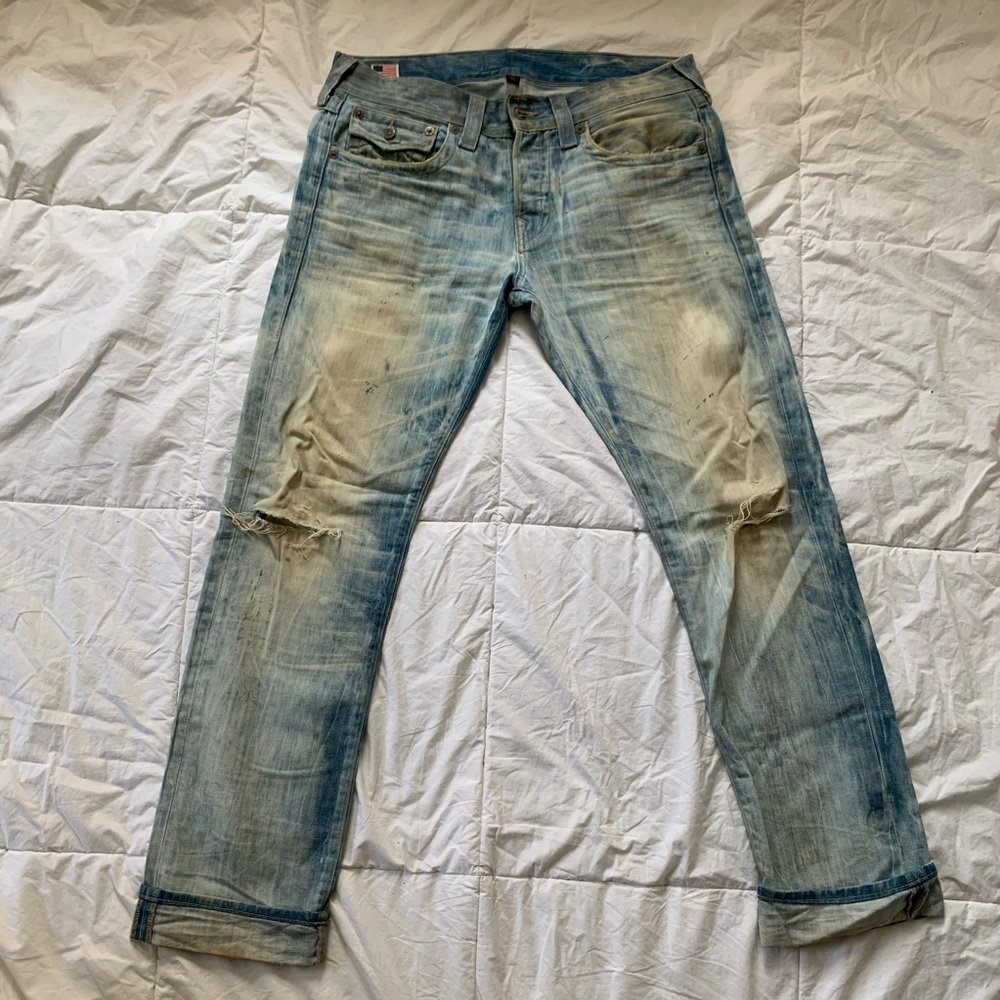 Destroyed TR Slim Straight Jeans